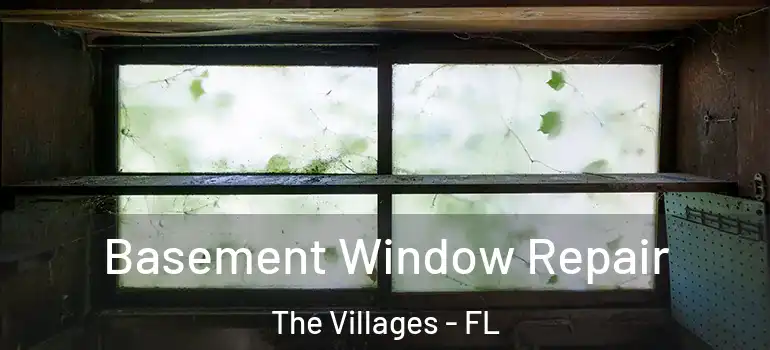 Basement Window Repair The Villages - FL